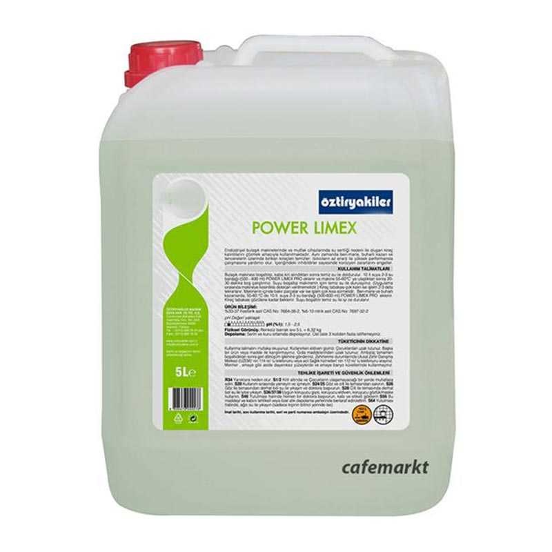 Öztiryakiler Power Limex Eco Bulaşık Makine Kireç Çözücü, 5 L — Öztiryakiler
