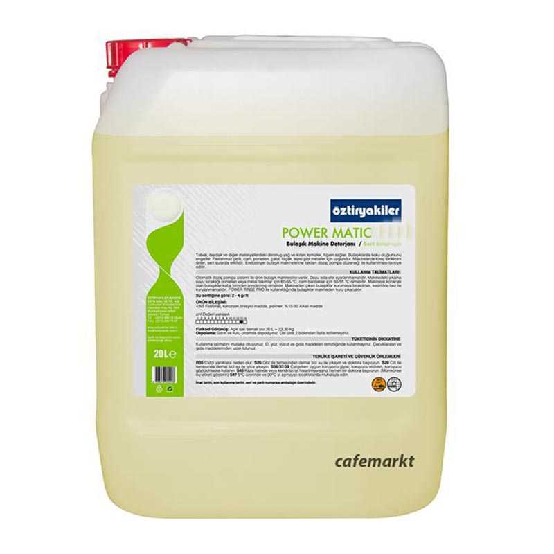 Öztiryakiler Power Matic Eco Bulaşık Makine Deterjanı, 20 L — Öztiryakiler