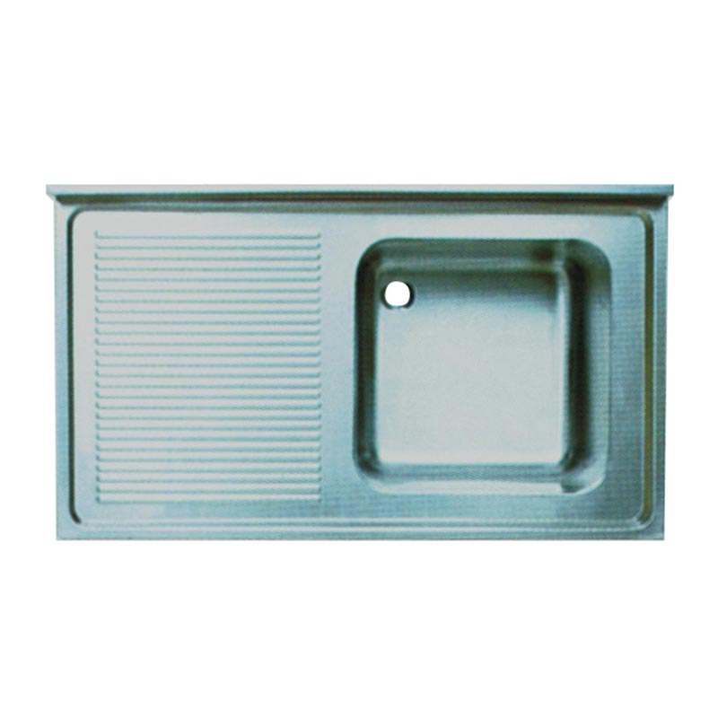 Öztiryakiler Sol Damlalıklı Tek Gözlü Tablalı Evye, 120x60 cm, 40x40x25 cm — Öztiryakiler