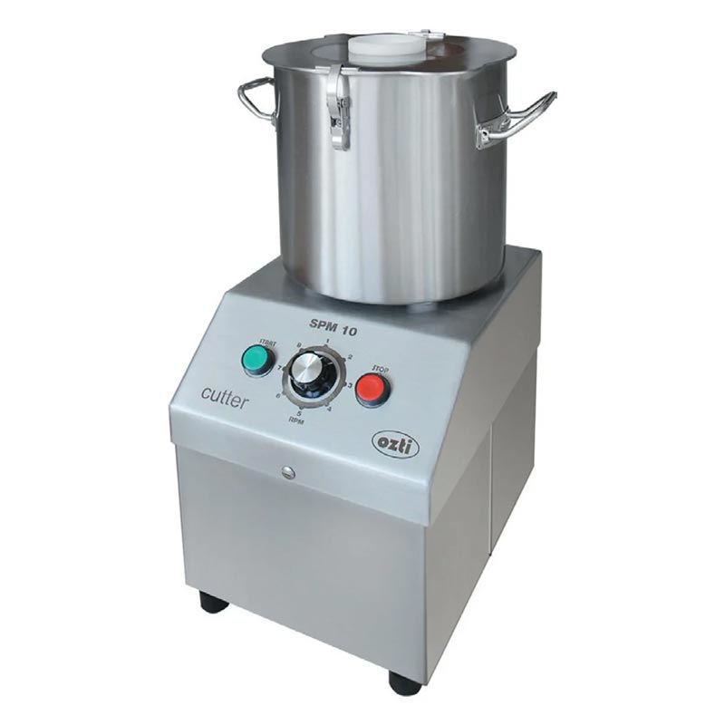 Öztiryakiler SPM 10 1-SPD Çift Devirli Sebze Parçalama ve Humus Makinesi, 10 L, Elektrikli — Öztiryakiler