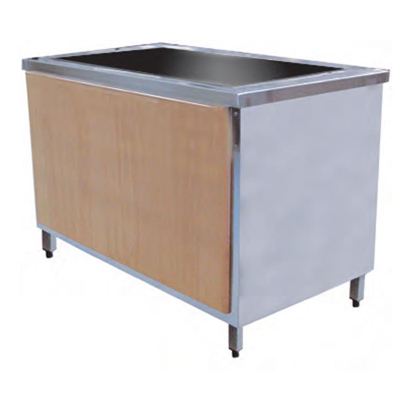 Öztiryakiler TAG 370 NTV Ahşap Kaplamalı Soğuk Servis Bankosu, 188x70x85 cm — Öztiryakiler