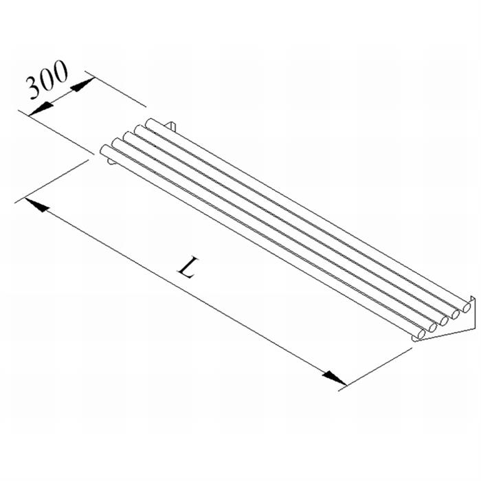 Öztiryakiler Tepsi Kaydırma Standı, 190x30 cm — Öztiryakiler