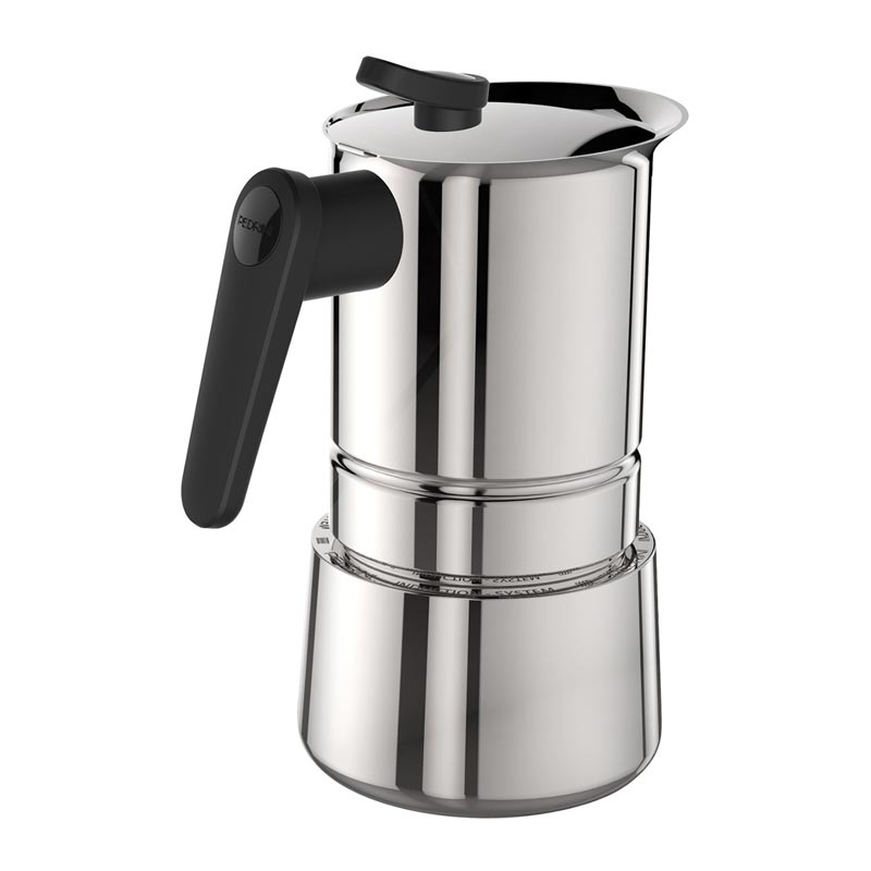 Pedrini Caffet-Acciaio Moka Pot, 4 Cups — Pedrini