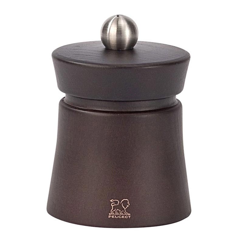 Peugeot Baya Tuz Değirmeni, Ahşap, 8 cm, Çikolata Rengi — Peugeot