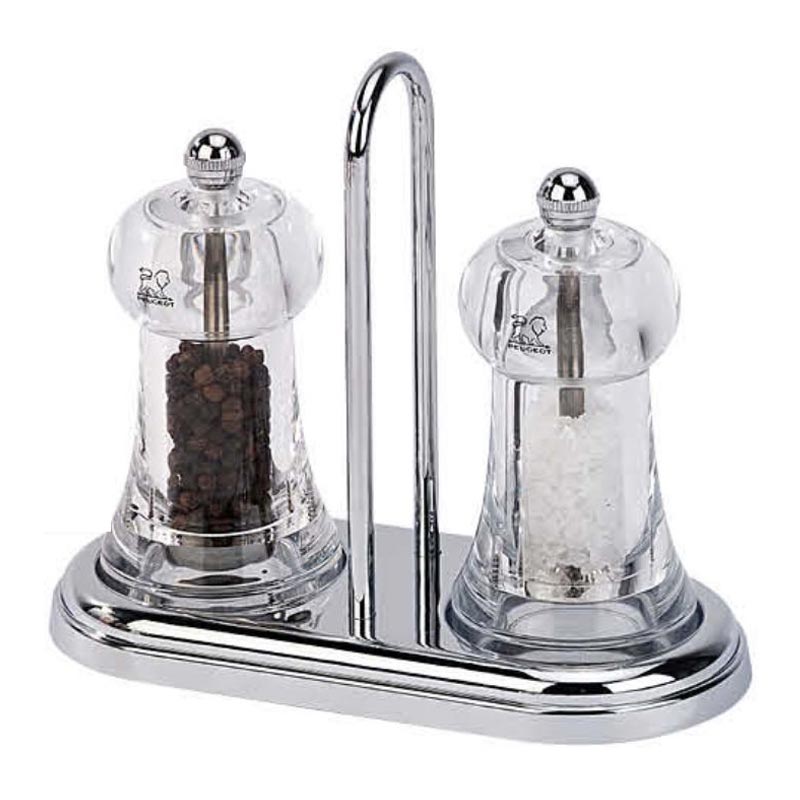 Peugeot Brasserie Standlı Tuz+Biber Değirmeni Seti, 11 cm — Peugeot