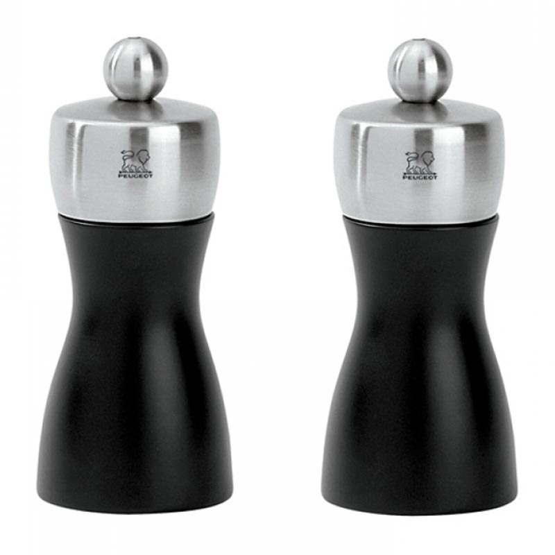 Peugeot Fidji Karabiber+Tuz, 2'li, 12 cm, Siyah — Peugeot