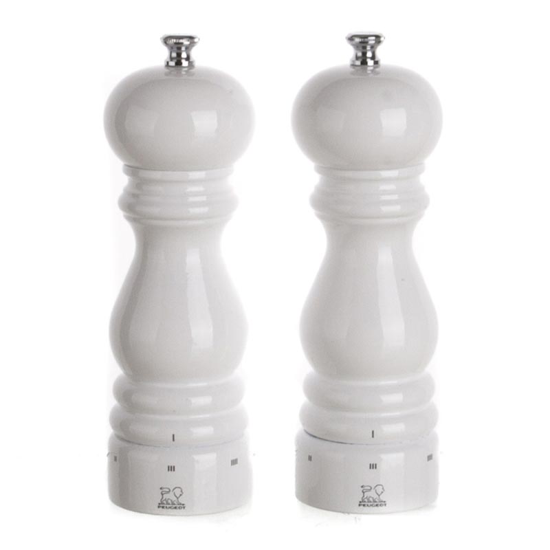 Peugeot Paris U-Select Coffret Tuz+Karabiber Değirmeni, 2'li Set, 18 cm, Beyaz — Peugeot