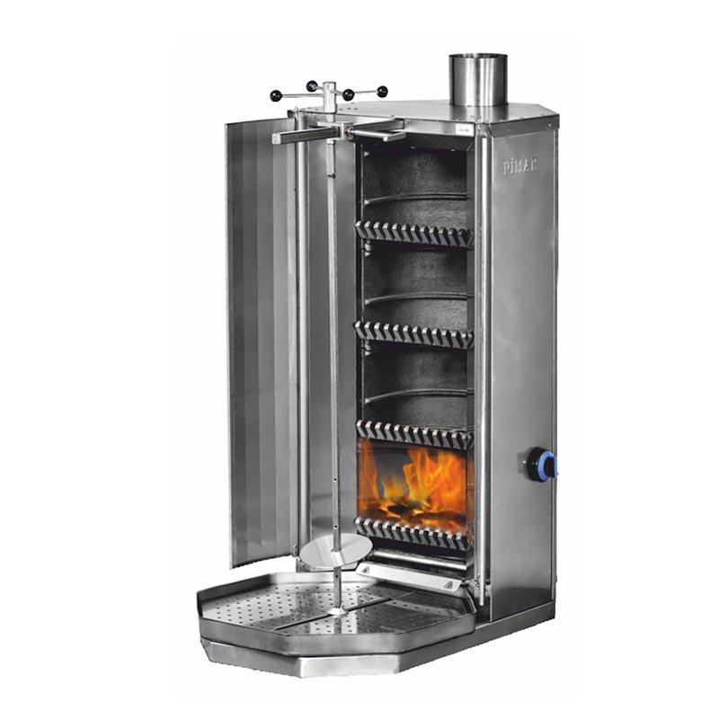 Pimak Döner Makinesi, 4 Gözlü, Kömürlü