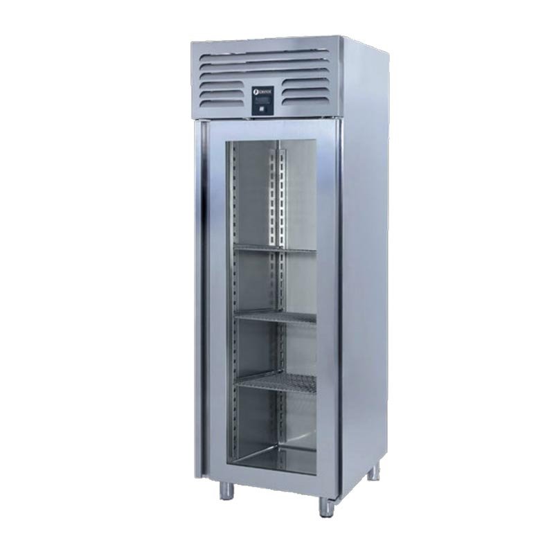 İceinox VTS 520 VG Dik Tip 1 Cam Kapılı Snack Ve GN Buzdolabı 520 L 304 K 70x77x210 Cm