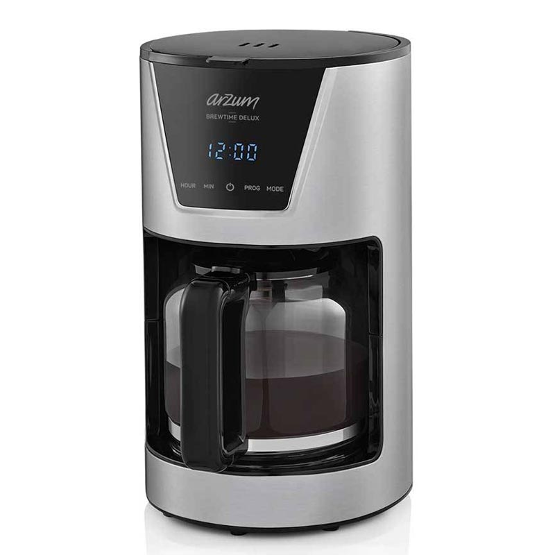 Arzum AR3081-0600 Brewtime Delux Filtre Kahve Makinesi, Inox — Arzum