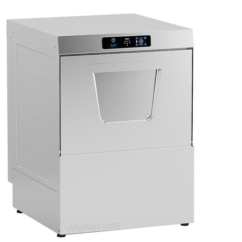 Öztiryakiler Sanayi Tipi Bulaşık Yıkama Makinesi Touch Ekran, OBY 50T PDRT, 50x50 cm Sepetli, 4 Pompalı