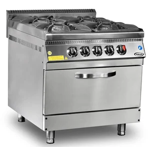 Pimak 4 Gözlü 1 Fırınlı Gazmer Onaylı Kuzine Gazlı Lpgli Ce Belgeli 100x100x85 M015-4