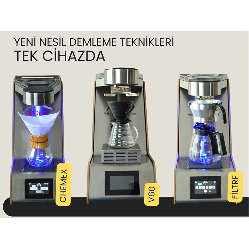 Proffil Otomatik Chemex V60 Filtre Kahve Demleme Makinesi — Proffil — Görsel 10