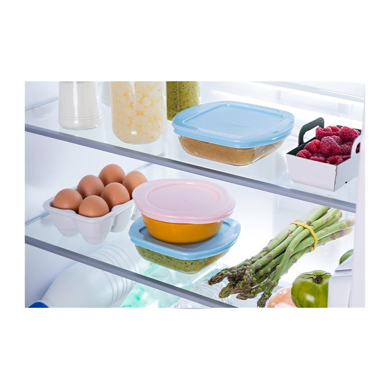 Pyrex 206PAV5/6245 Kapaklı Yuvarlak Saklama Kabı, 0.35 L, Pembe — Pyrex — Görsel 2