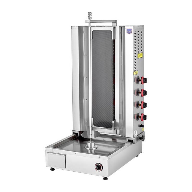 Remta D08(C) Alttan Motorlu Seren Camlı Döner Ocağı, 4 Radyanlı, Doğalgazlı — Remta