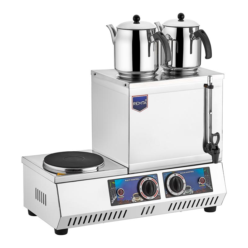 Remta K31 A 20 Model Çift Demlikli Pleytli Çay Ocağı, 14 L, Elektrikli — Remta