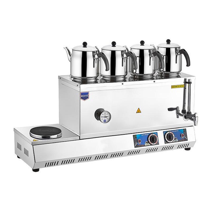 Remta K33 85 Model Ocaklı Çay Ocağı, 4 Demlikli, 58 L, Elektrikli — Remta
