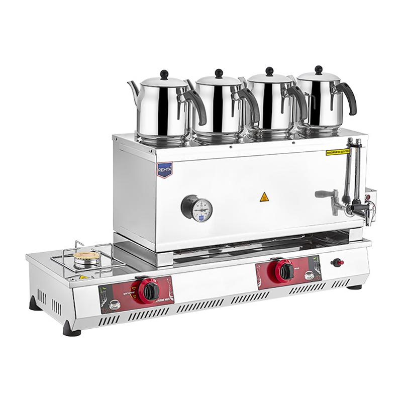 Remta N14E 85 Model 4 Demlikli Çay Ocağı, 43 L, Gazlı+Elektrikli — Remta