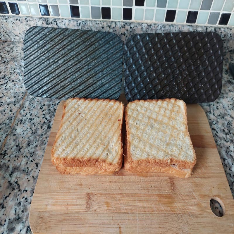 Remta P900 Döküm Kareli Desen Tost Ütüsü, 105x200x80 mm — Remta — Görsel 3