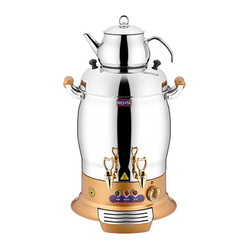 Remta R30 Maksi Çay Makinesi, 2 Demlikli, 16 L, Gold — Remta