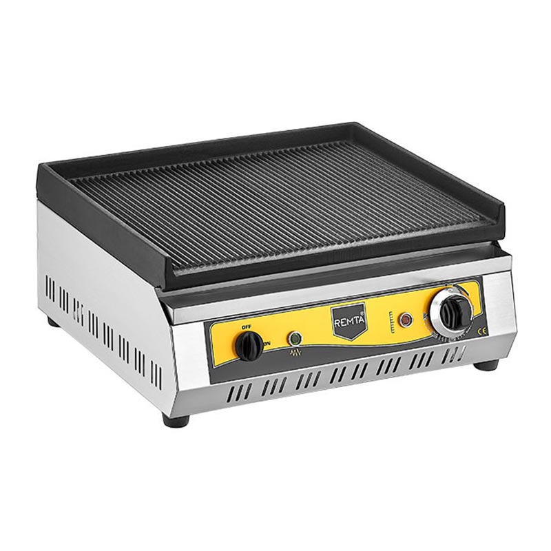 Remta RS94 Tam Oluklu Döküm Grill Izgara, 50 cm, Elektrikli — Remta