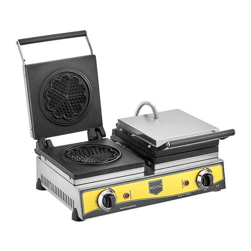 Remta W15 Çiçek Model Waffle Makinesi, 21 cm, Elektrikli — Remta