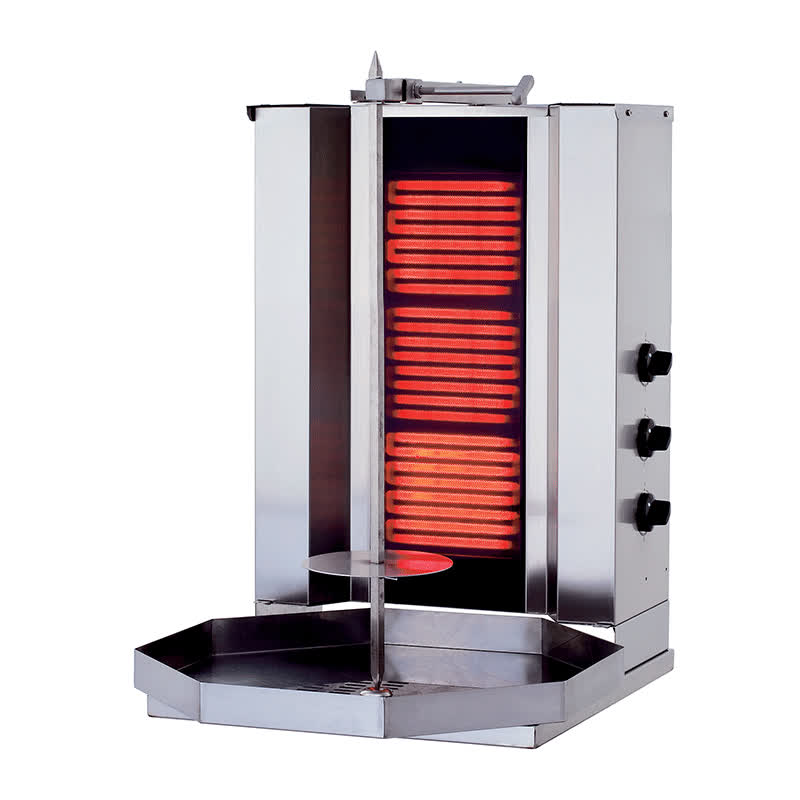 Rinnova KLG160 Döner Ocağı, 3 Radyanlı, Elektrikli, Motorsuz, Camlı