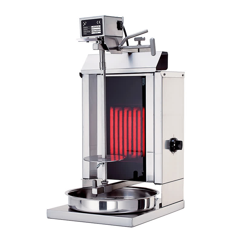 Rinnova KLG235 Döner Ocağı, 1 Radyanlı, Elektrikli, Üstten Motorlu, Camlı