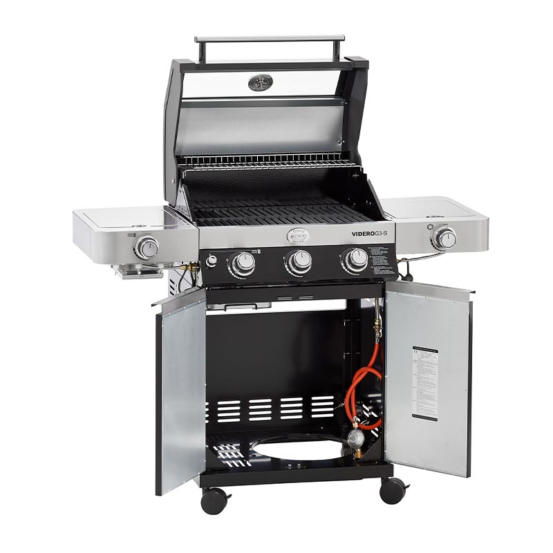 Rösle 25530 Videro G3-S Vario Barbekü İstasyonu, Doğalgazlı, Siyah — Rösle — Görsel 3