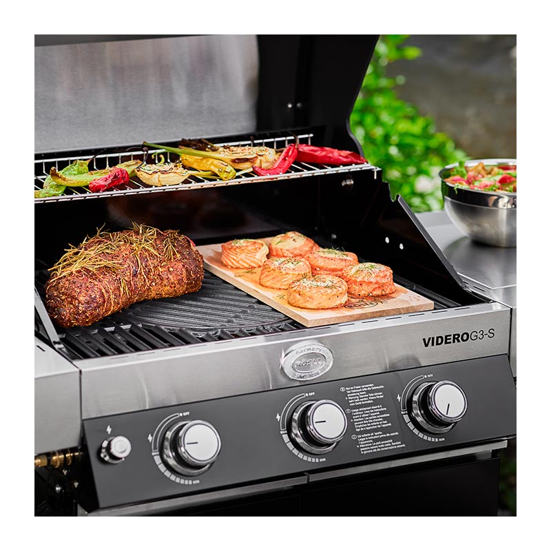 Rösle 25530 Videro G3-S Vario Barbekü İstasyonu, Doğalgazlı, Siyah — Rösle — Görsel 4