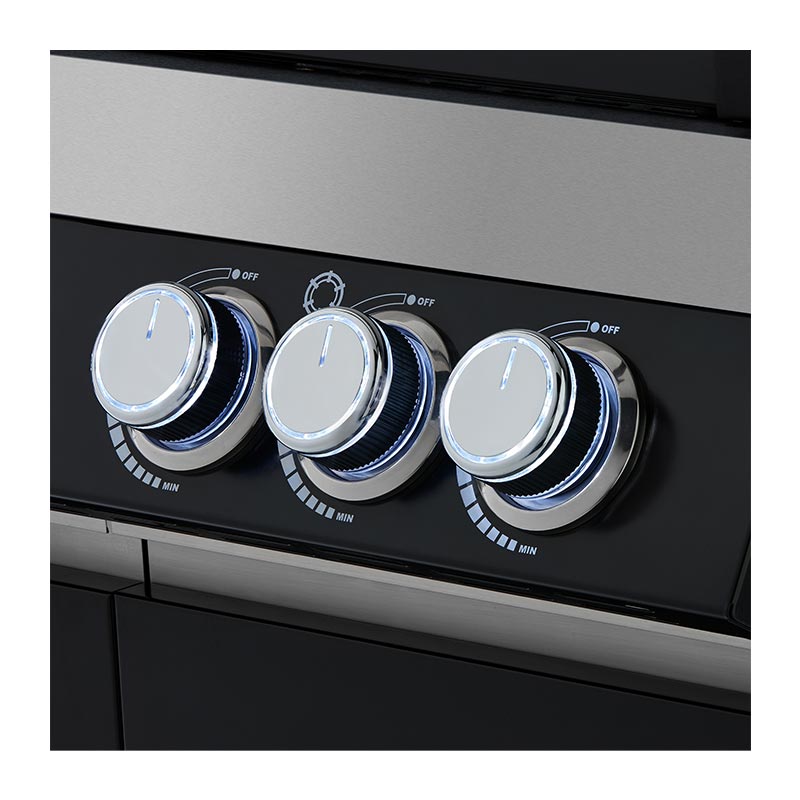 Rösle 25531 Videro G4-S Vario Barbekü İstasyonu, Doğalgazlı, Siyah — Rösle — Görsel 4