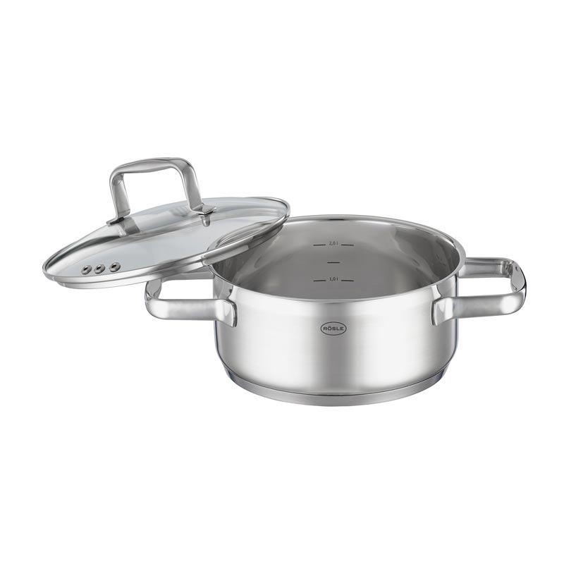 Rösle 91934 Paslanmaz Çelik Kısa Tencere, 20 cm — Rösle — Görsel 2