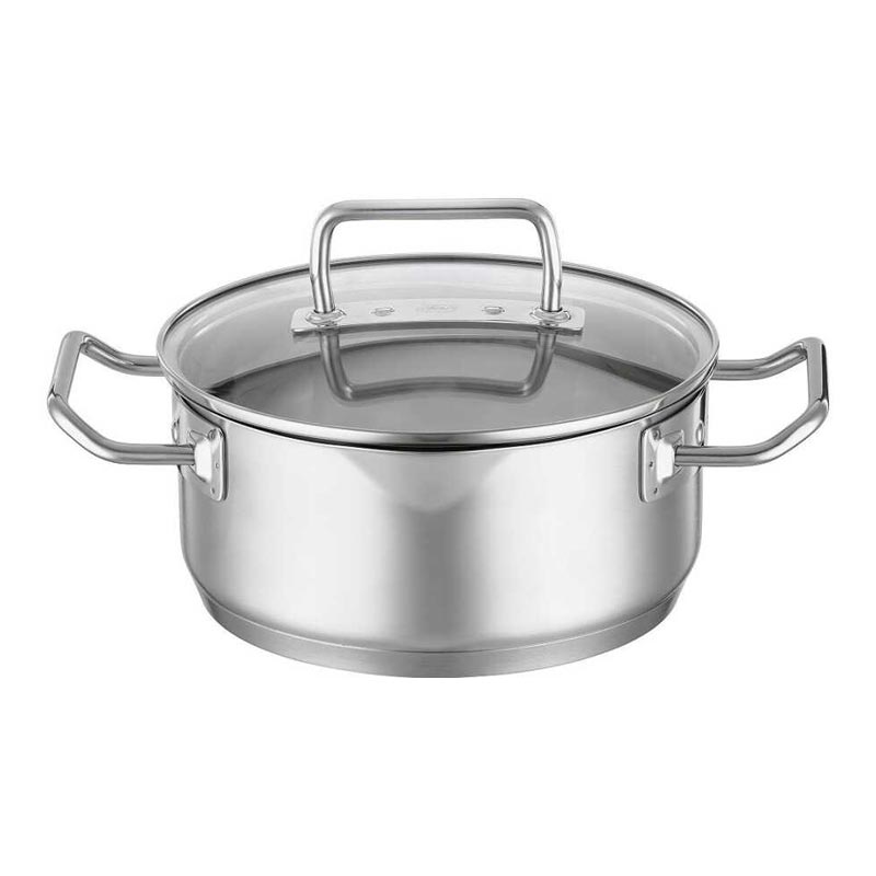 Rösle 91944 Expertiso Paslanmaz Çelik Kısa Tencere, 20 cm — Rösle