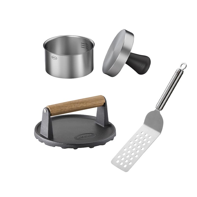 Rösle Barbekü Burger Seti, 4 Parça — Rösle