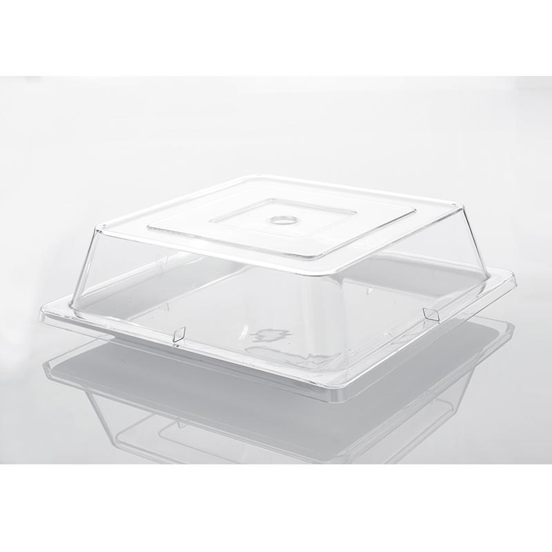 Rubikap Kare Polikarbonat Tabak Kapağı, 27 cm — Rubikap