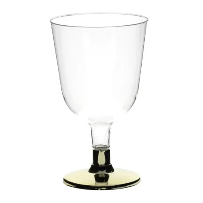 Rubikap Tek Kullanımlık Ayaklı Kadeh, 150 ml, Altın — Rubikap