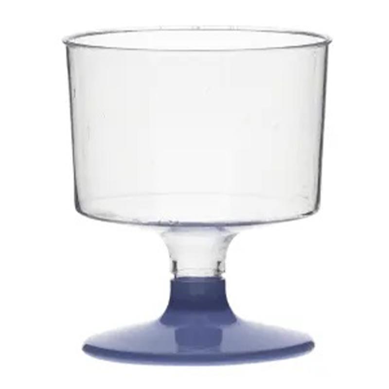 Rubikap Tek Kullanımlık Ayaklı Shot Bardağı, 50 ml, Mavi — Rubikap