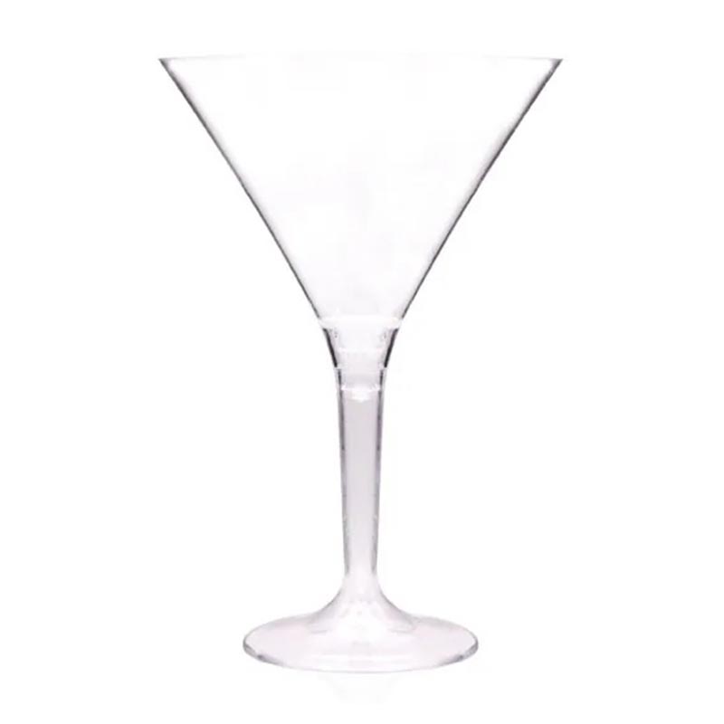 Rubikap Tek Kullanımlık Martini Bardağı, 180 ml, Şeffaf — Rubikap