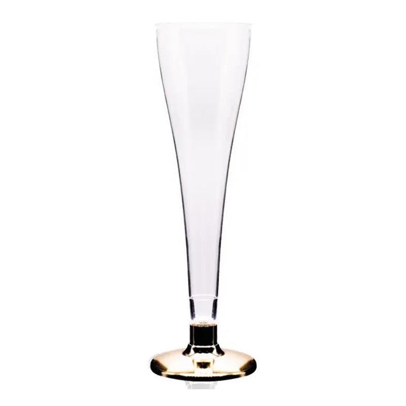 Rubikap Tek Kullanımlık Şampanya Bardağı, 120 ml, Altın — Rubikap