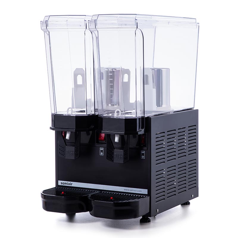 Samixir 40.MMB Klasik Twin Soğuk İçecek Dispenseri, 20+20 L, Karıştırıcılı, Siyah — Samixir — Görsel 2
