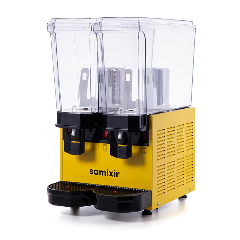 Samixir 40.MMY Klasik Twin Soğuk İçecek Dispenseri, 20+20 L, Karıştırıcılı, Sarı — Samixir — Görsel 2