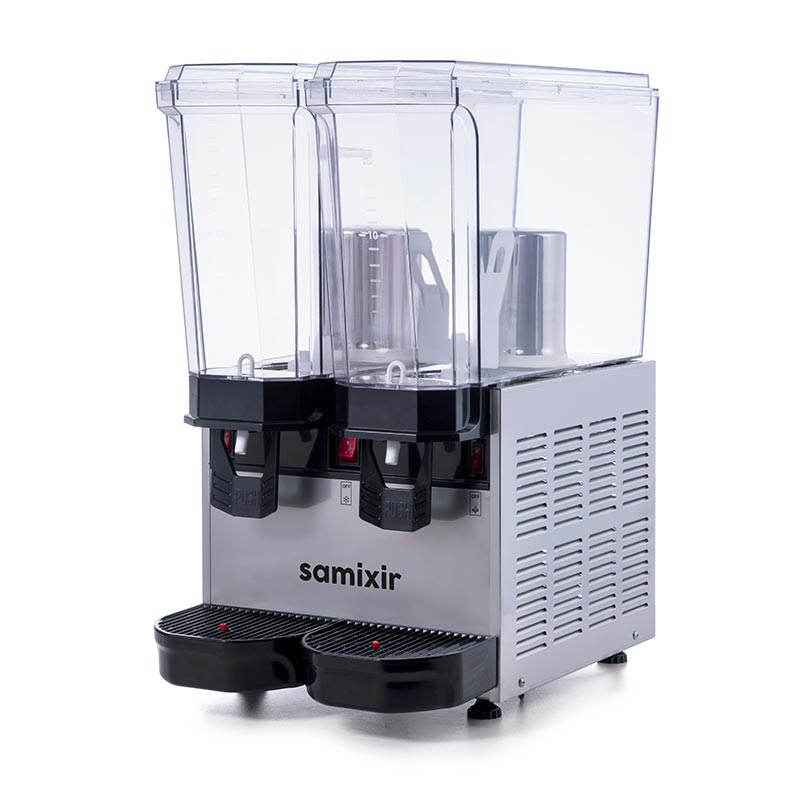 Samixir 40.SMI Klasik Twin Soğuk İçecek Dispenseri, 20+20 L, Fıskiyeli ve Karıştırıcılı, Inox — Samixir — Görsel 2