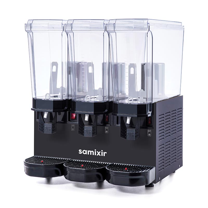 Samixir 60.MMMB Triple Klasik Karıştırıcılı Soğuk İçecek Dispenseri, 20+20+20 L, Siyah — Samixir — Görsel 2