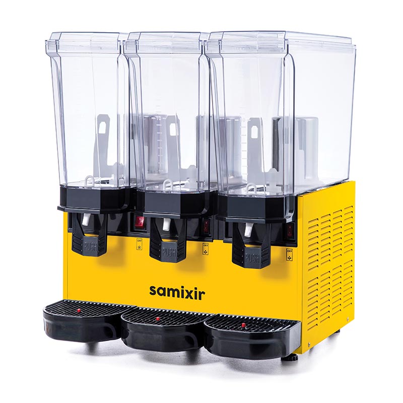 Samixir 60.MMMY Triple Klasik Karıştırıcılı Soğuk İçecek Dispenseri, 20+20+20 L, Sarı — Samixir — Görsel 2