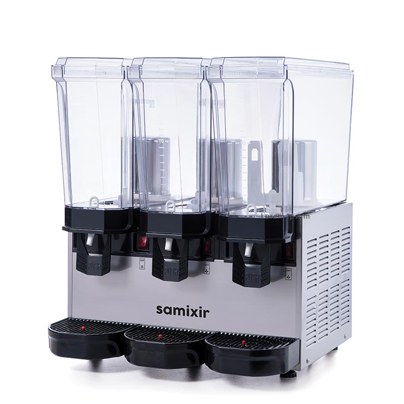 Samixir 60.SSMI Klasik Triple Soğuk İçecek Dispenseri, 20+20+20 L, Fıskiyeli-Fıskiyeli-Karıştırıcılı, Inox — Samixir — Görsel 2