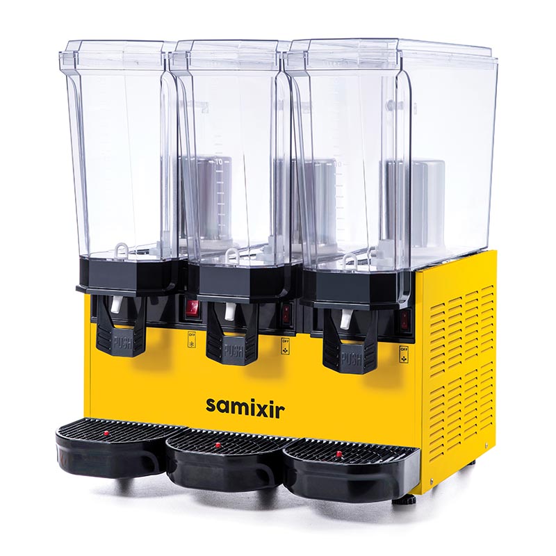 Samixir 60.SSSY Triple Klasik Fıskiyeli Soğuk İçecek Dispenseri, 20+20+20 L, Sarı — Samixir — Görsel 2