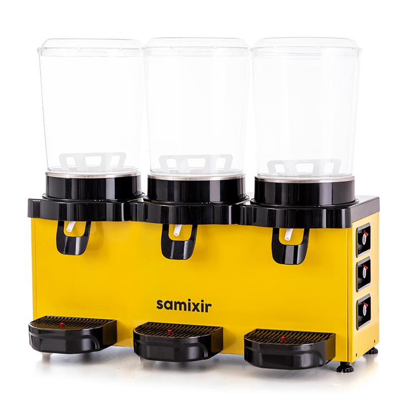 Samixir MMM30 Panaromik Triple Soğuk İçecek Dispenseri, 10 L+10 L+10 L, Sarı — Samixir — Görsel 2