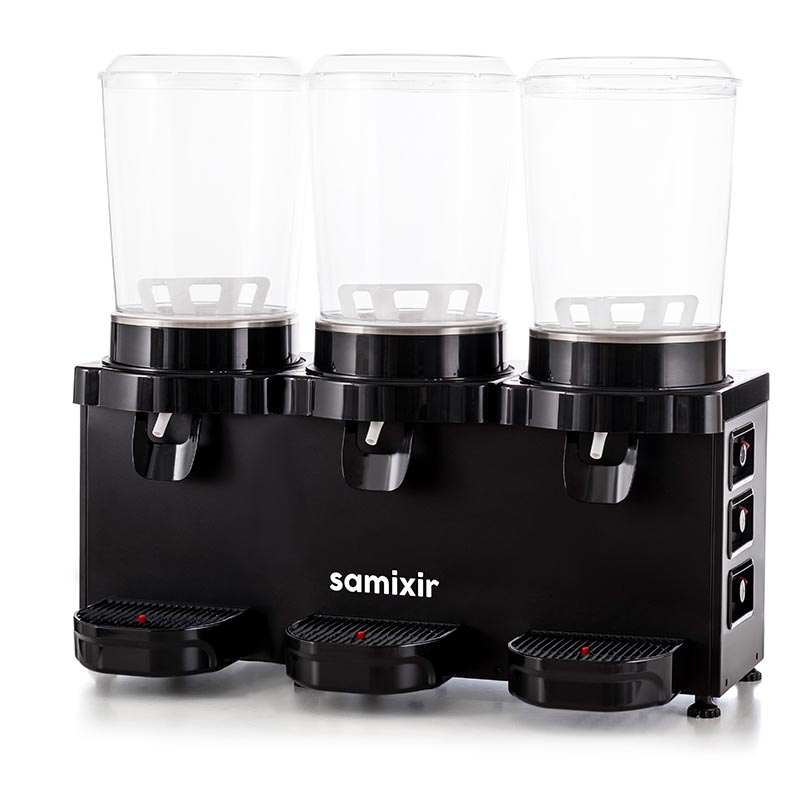Samixir MMM30 Panaromik Triple Soğuk İçecek Dispenseri, 10 L+10 L+10 L, Siyah — Samixir — Görsel 2