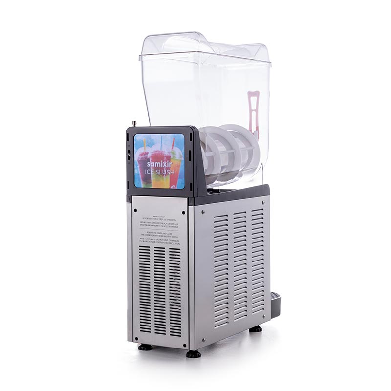 Samixir SLUSH12 Mono Ice Slush Granita Milkshake ve Soğuk Meyve Suyu Dispenseri, 12 L, Inox — Samixir — Görsel 3