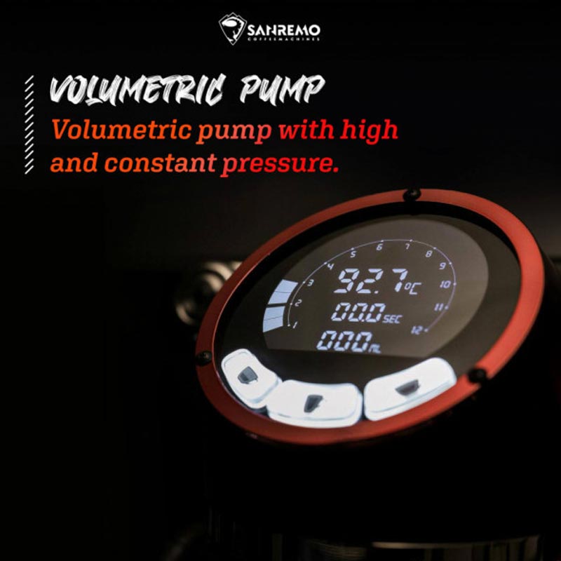 Sanremo Racer Naked Multiboiler Tam Otomatik Espresso Kahve Makinesi, 2 Gruplu, Siyah-Kırmızı — Sanremo — Görsel 5